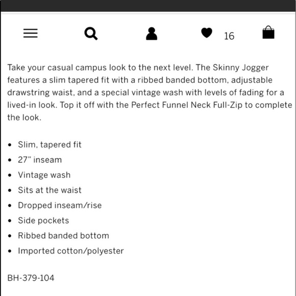 VS PINK SKINNY JOGGERS SUPER RARE PURE BLACK SZ LG - Picture 5 of 6